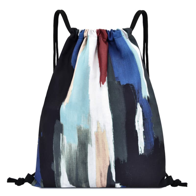 Lona cordão bolso cordão ins saco de esportes feminino Fitness pequeno saco mochila masculino rua Wear rua tendência rua