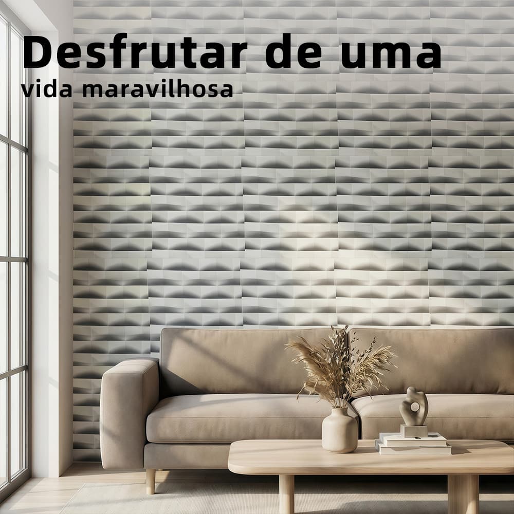 Adesivos de Parede Autocolante Papel de Parede Vinílico 5 Metros Resistente a Água para Cozinha e Banheiro Elegante