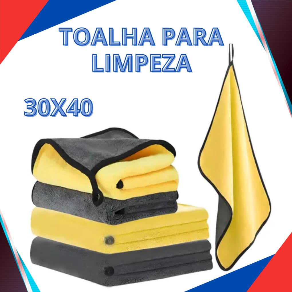 1/2/5/8 SUPER Toalhas Microfibra 30x40cm Tolha Dupla Limpeza geral pano limpeza automotiva panos