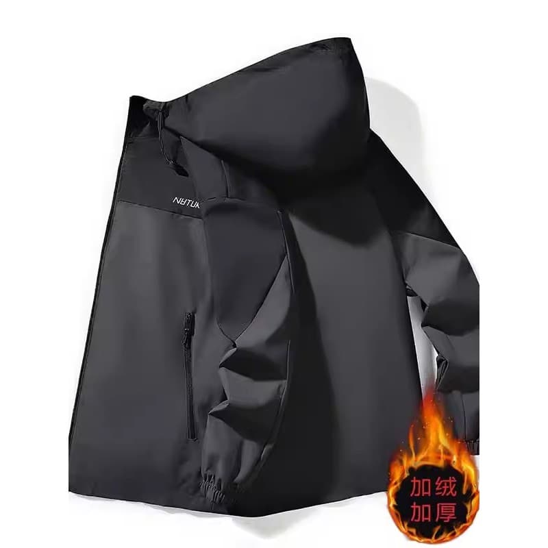 Forro de lã engrossado jaqueta masculina na moda All-Match inverno juventude quente jaqueta masculina Casual solto com c