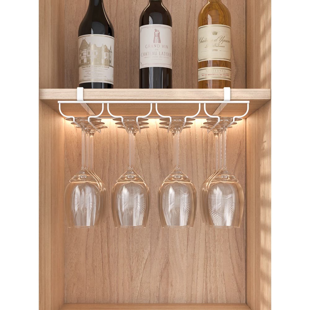 Rack de vidro de vinho tinto de cabeça para baixo alto valor luz de alta qualidade luxo armário lateral de jantar rack d