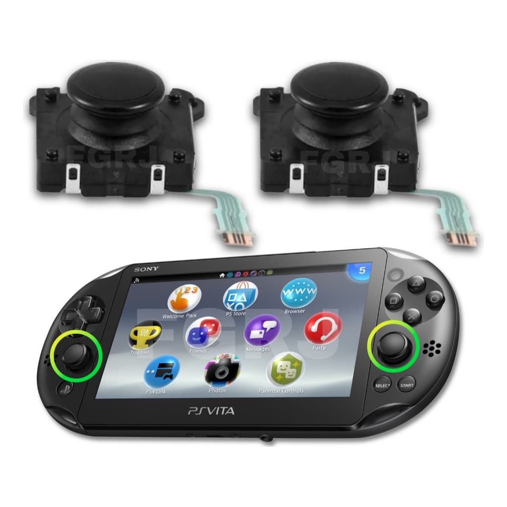 Botão Analógico Direcional Ps Vita Preto Série 2000 Slim compatível com Ps Vita série slim (2000 2001 2010 2003 2011