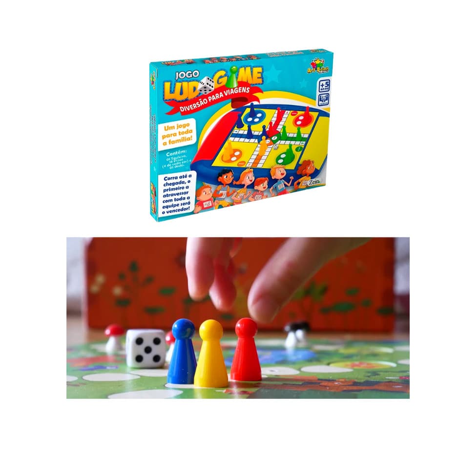 Jogo de Ludo de 16 peças - Um jogo para toda família