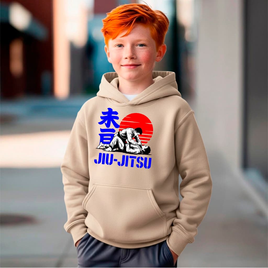 Blusa Moletom Infantil Jiu Jitsu Japones Arte Suave