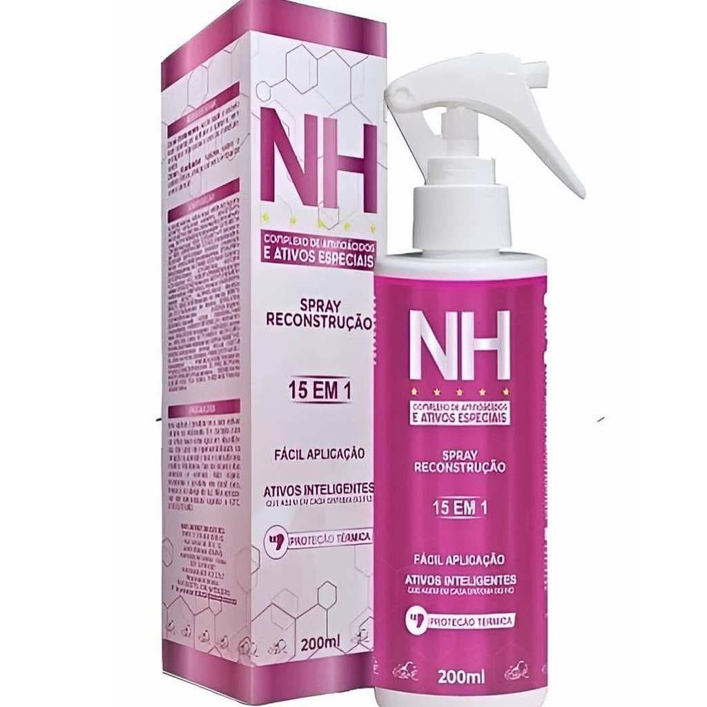 Spray Capilar De Reconstrução New Hair 15 Em 1 Com Proteção Térmica 200ml Belkit