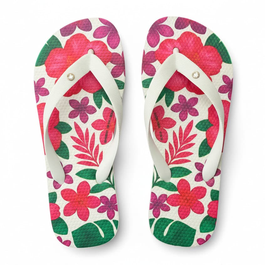 Chinela Havares Chinelo Feminino Estampado Rasteiro Leve Macio Dia a Dia