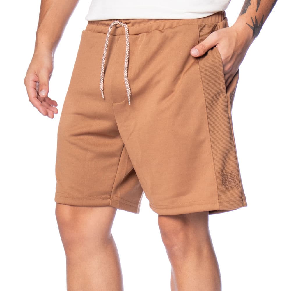 Bermuda Masculina Gangster Moletom Caramelo