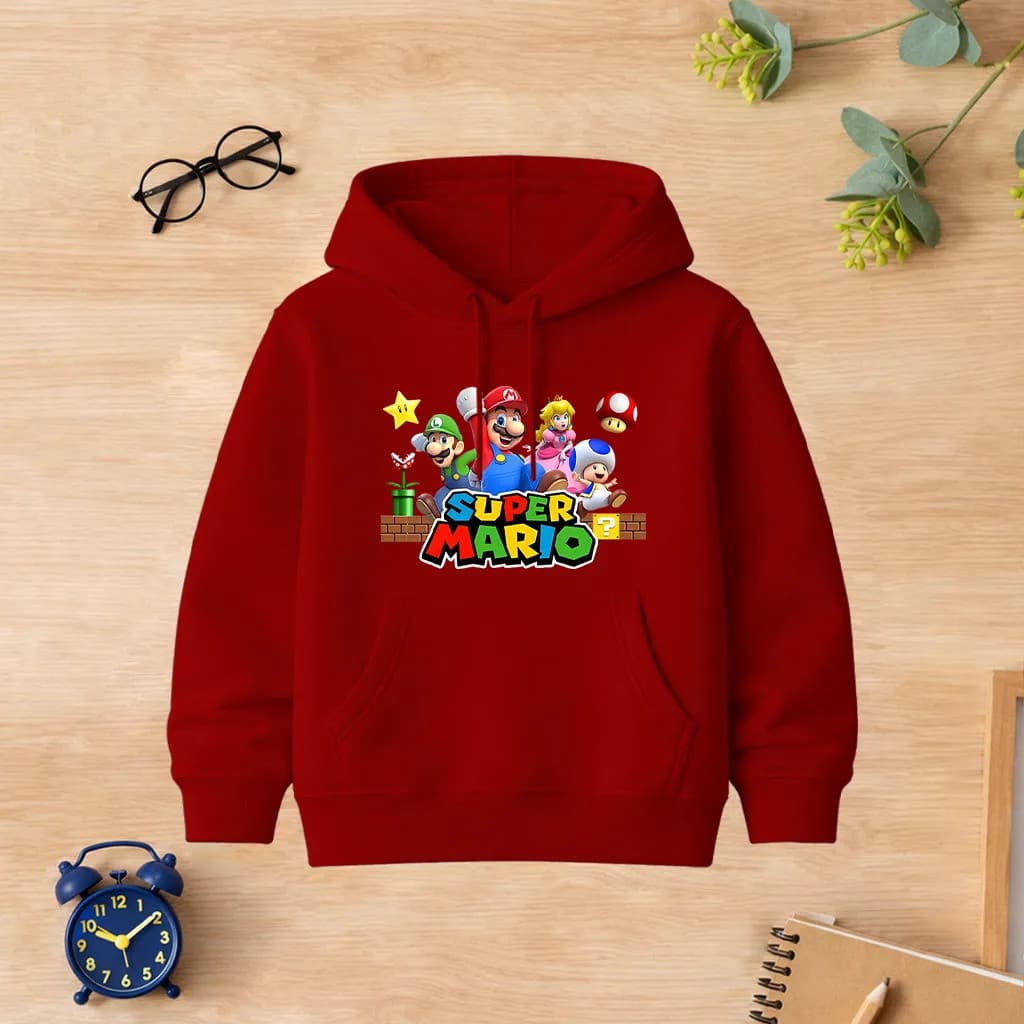 Moletom Infantil Juvenil Flanelado S Mario Blusa De Frio
