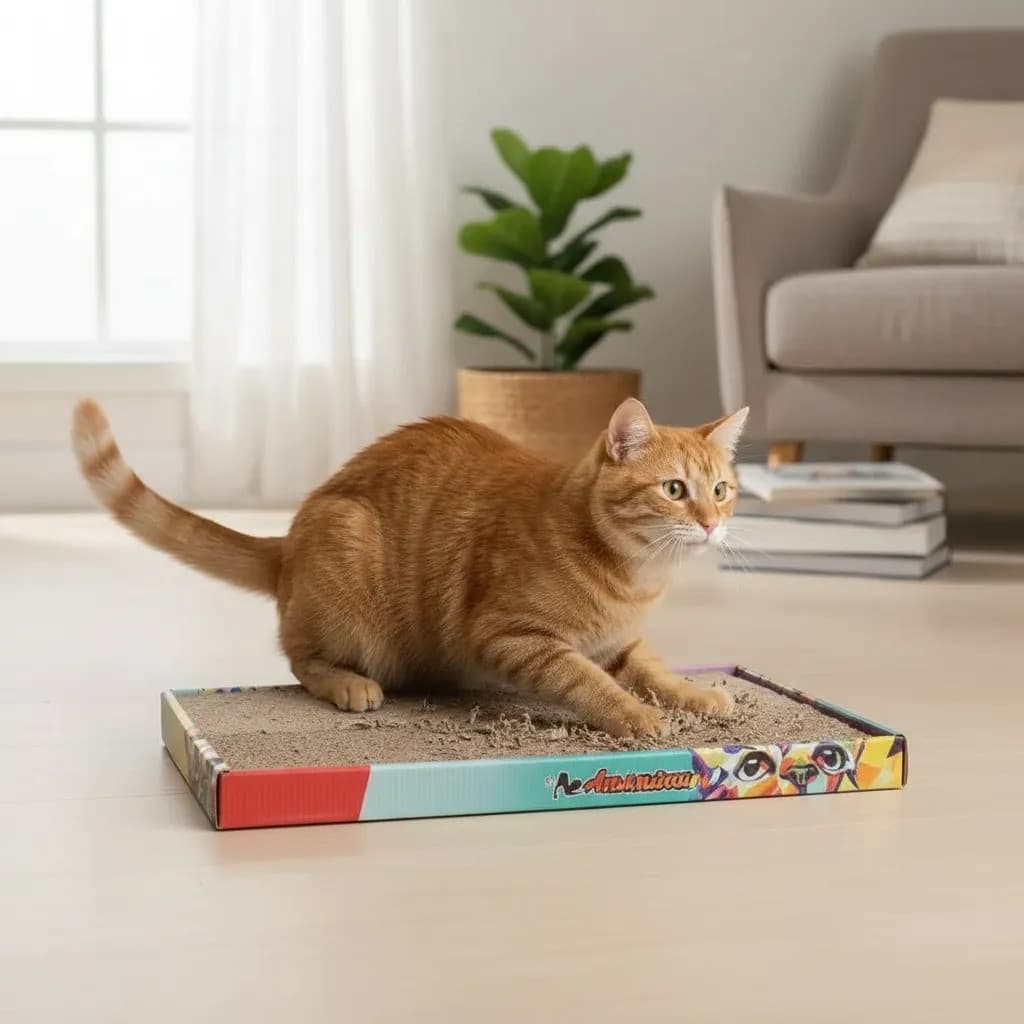 Arranhador Papelão P/ Gato 2 Un + 3 Petisco Tipo Churu