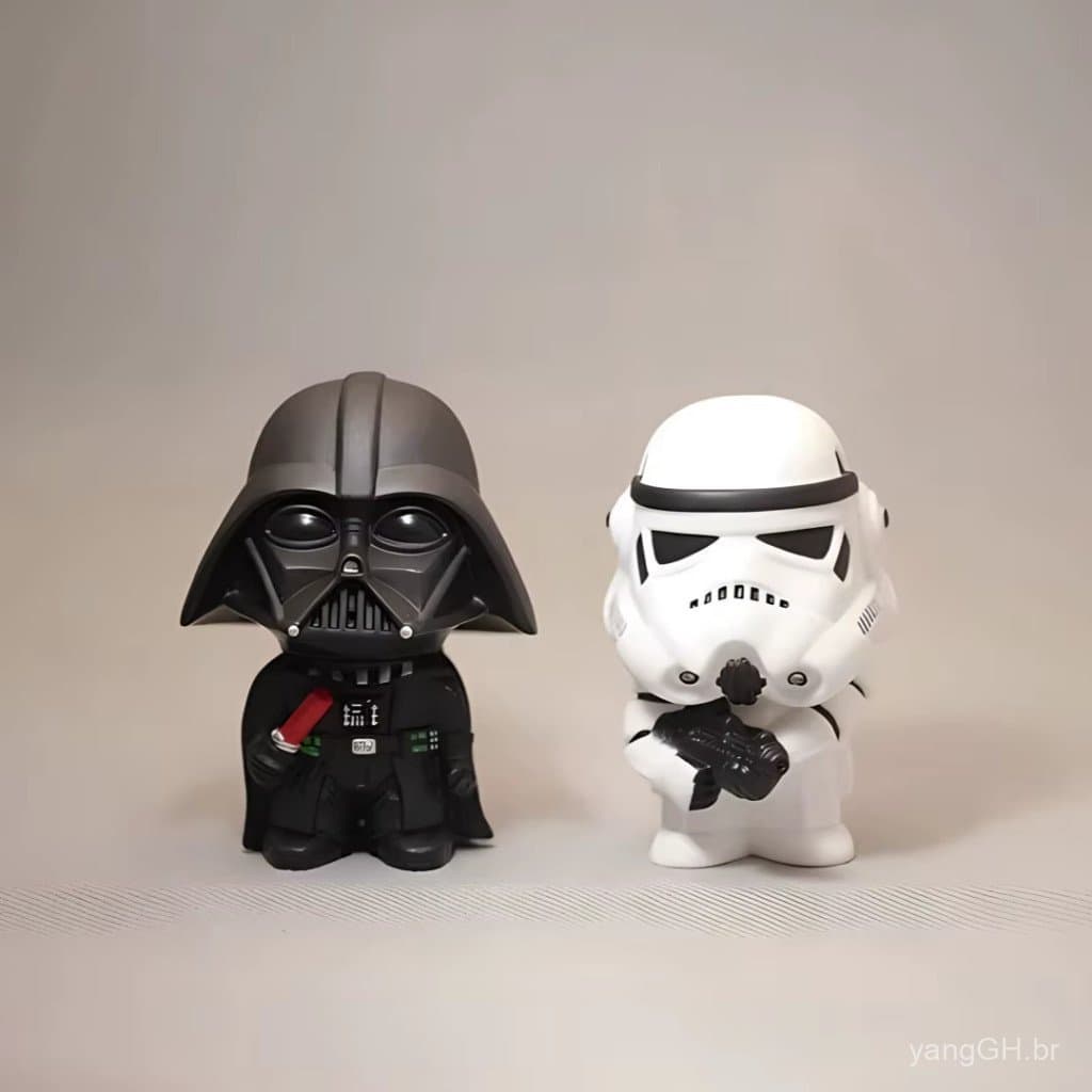 941 Darth Vader / Stormtrooper - Figuras de ação de Star Wars - cabeça rotativa, decoração colecionável 12cm