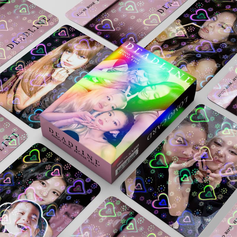 60 Pçs/Caixa BLACKPINK Photocards DEADLIDE Amor Holográfico LOMO Cartão KPOP Coleção De Cartões Holográficos