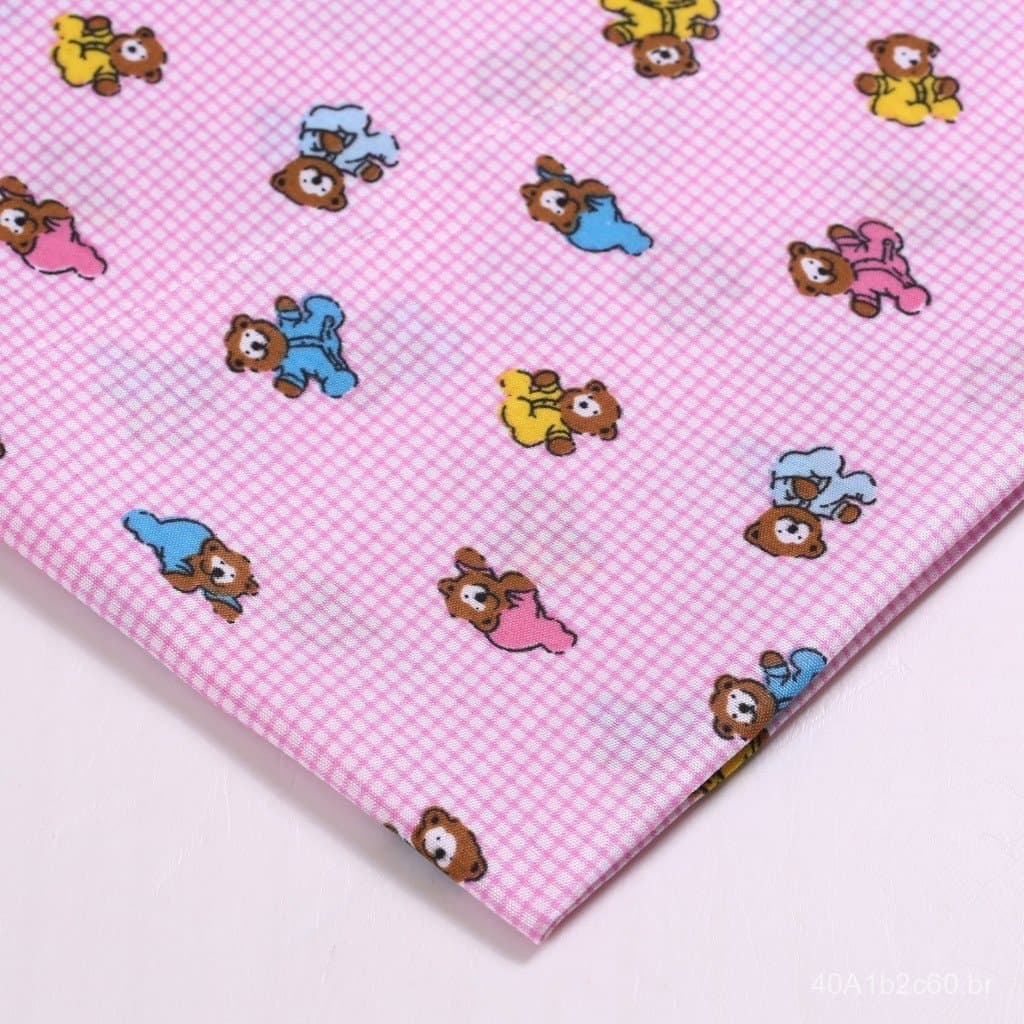 Novo tecido de poliéster com estampa de desenho animado, material 100% poliéster para chinelos de sofá, tecido estampado