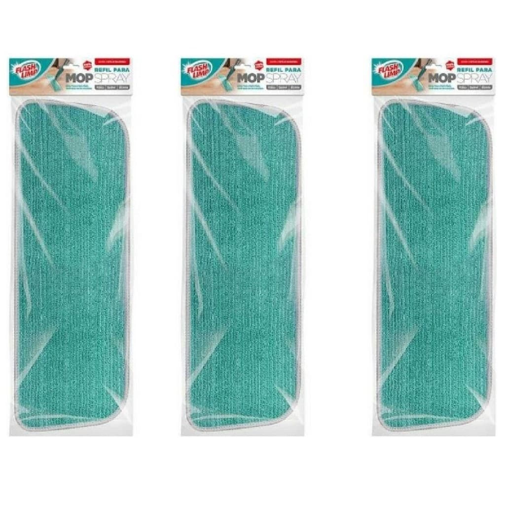 1 peça refil original para mop spray mop plano spray fit em microfibra flash limp super absorvente