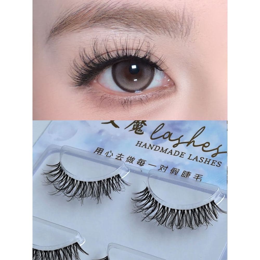 Elmo High-End cílios Curling cílios postiços simulação Natural Super macio cílios adesivos cílios postiços uma peça 5D06