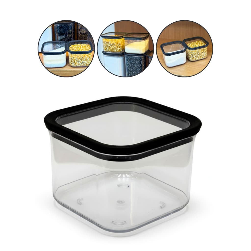 Pote Com Tampa Hermético Potes Organizador Geladeira 500ML