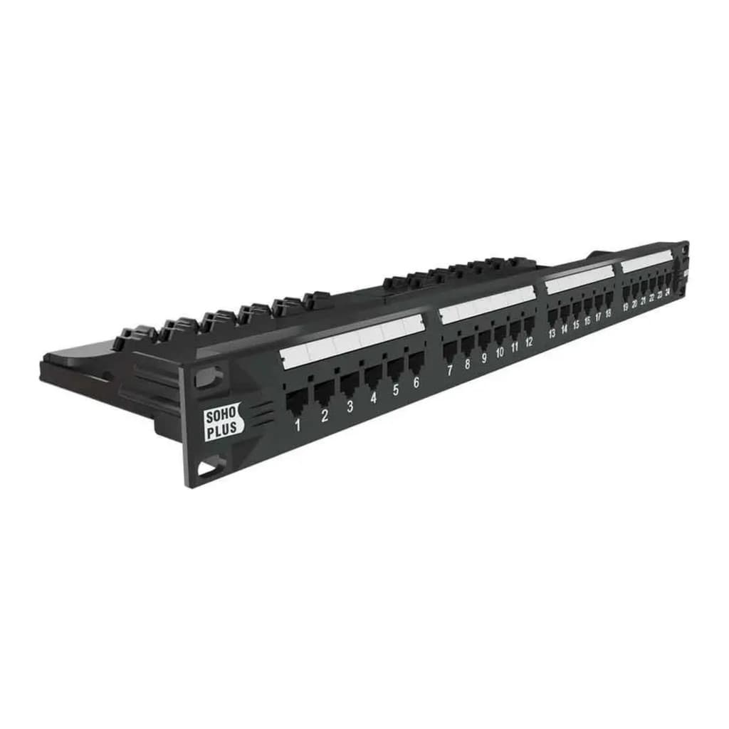 Patch Panel Furukawa Cat.5e Sohoplus T568a/b. 24portas