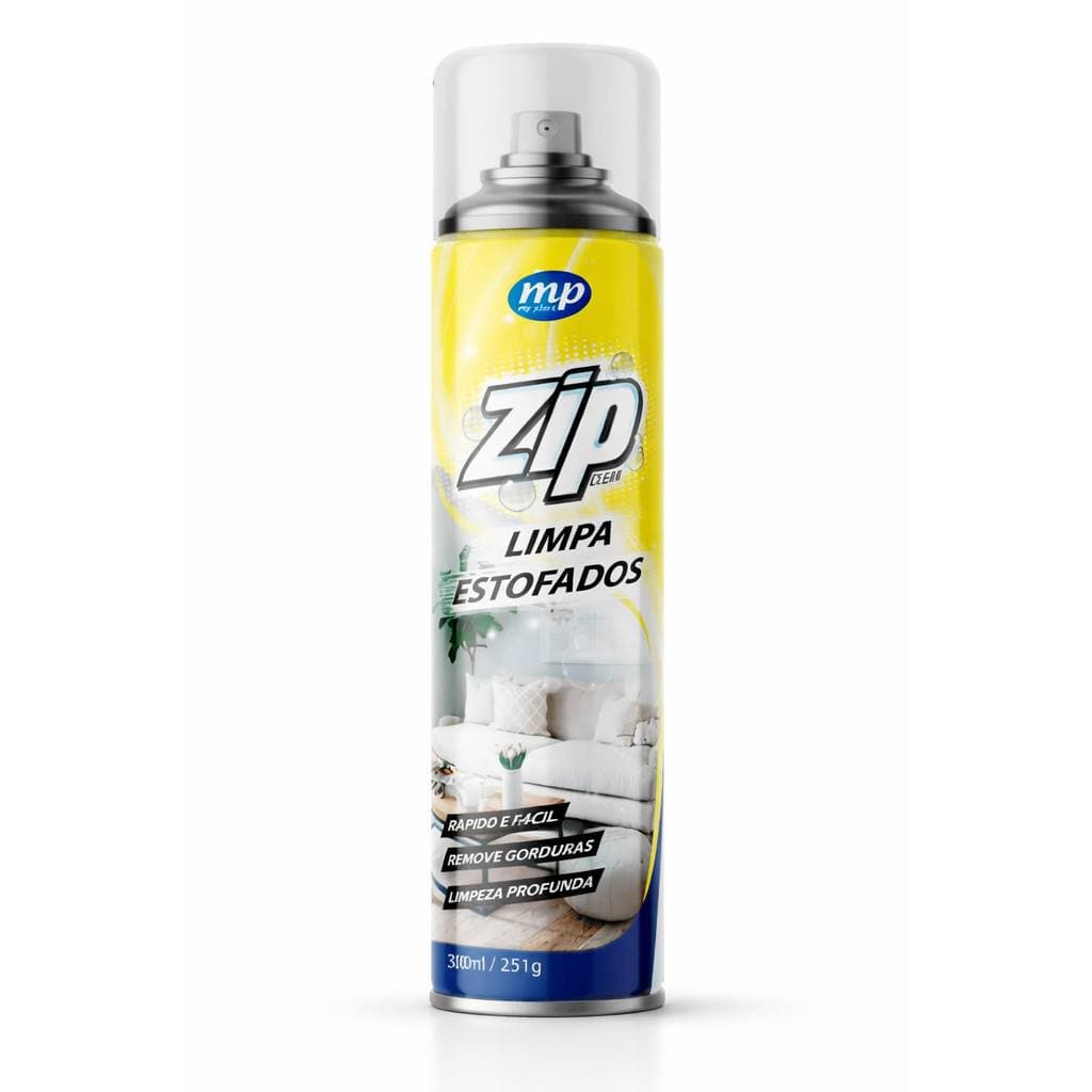 Espuma Spray Limpa Estofados Zip Clean Original Carro Cadeira Sofá Carpet Tapete Colchão Almofada