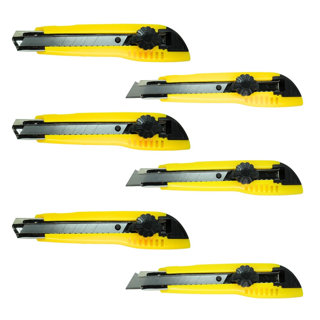 Estilete P-300 Seller Profissional Compacto com Trava Screw-Lock Lâmina 9mm para Precisão - Kit com 6