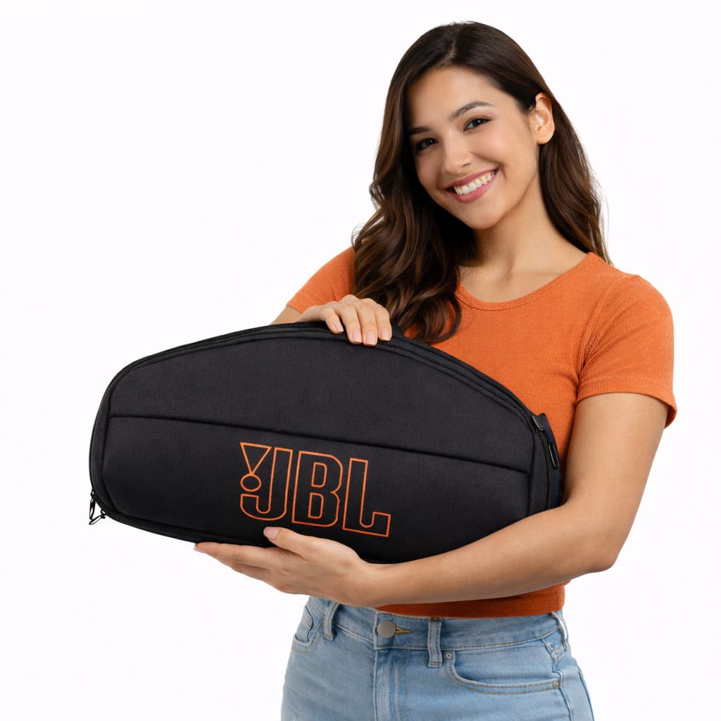 Case Boombox JBL 4 Alça Dupla Ajustável Capa Reforçada Resistente a Respingos D'Água