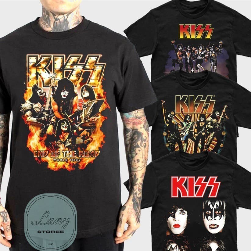 Camiseta Básica Rock Banda Kiss  Camisa 100% Algodão Streetwear Temos Plus Size