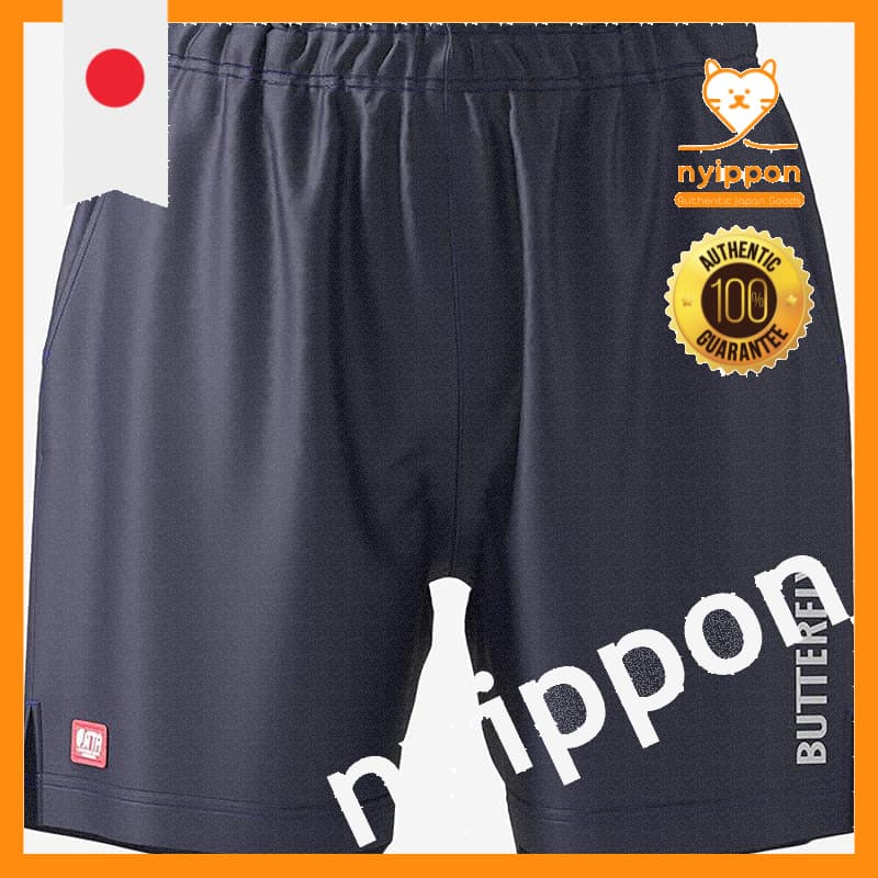Calça De Jogo De Tênis De Mesa Borboleta Semilonga-Secagem Rápida , Extensível , Aprovada Pela JTTA , Tamanhos S , M , L , O , XO-Marinho/Preto