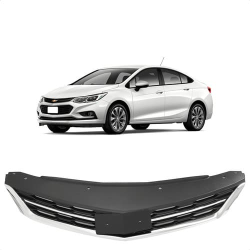 Grade Radiador Cruze 2017 2018 2019 Preto Friso Cromado