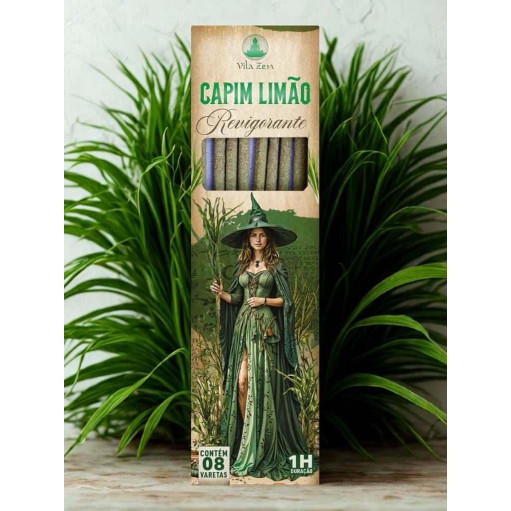 Incenso Natural Capim-Limão – Vila Zen | Linha Mística