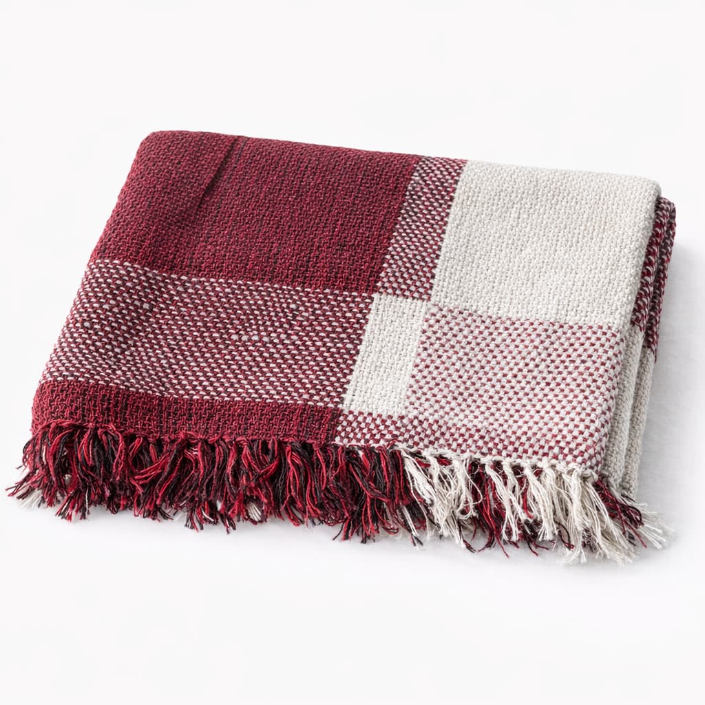 Manta de Sofá Luxo 100% Algodão Real – Decoração Elegante e Maciez Premium