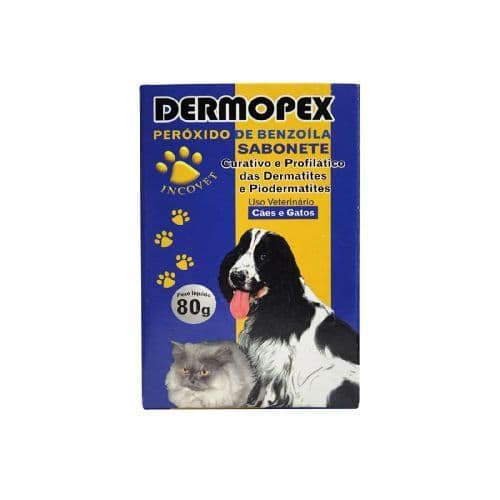 Sabonete DermoPex 80g | Tratamento de Pele para Pets Antibacteriano