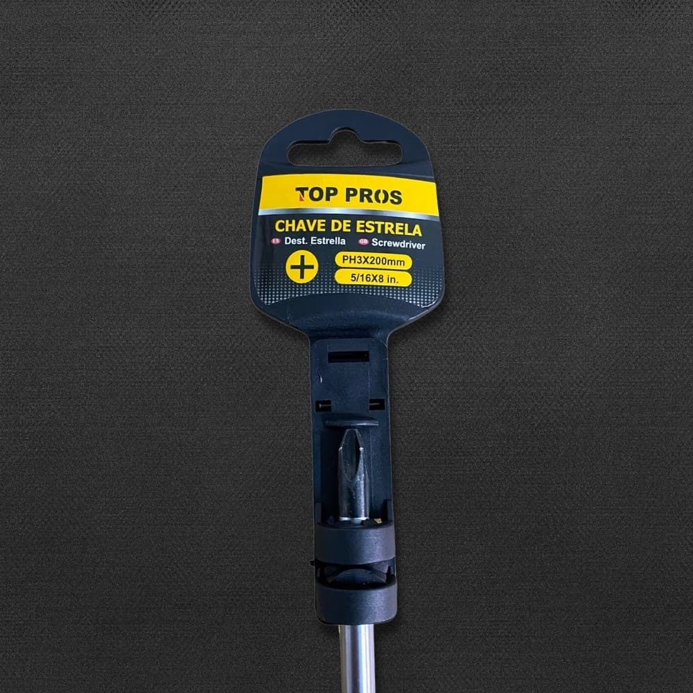 Chave Philips Profissional TOP PROS PH3X200MM Chave Estrela Com Cabo Emborrachado