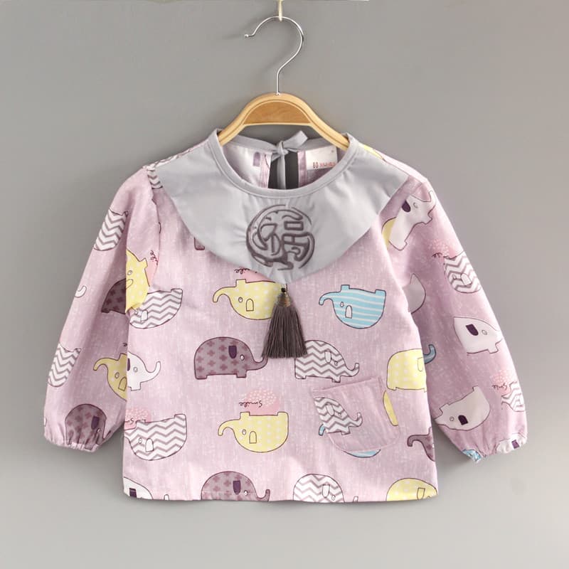 Macacão roupas de proteção para bebês primavera verão avental infantil comendo roupas babador impermeável Anti-sujeira a