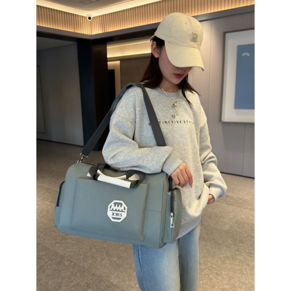 AOSIMAN bolsa de viagem portátil de grande capacidade, bolsa de viagem leve, moderna, masculina, pequena bolsa de bagage