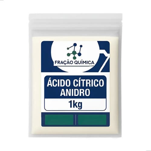 Ácido Cítrico Anidro Puro 1kg Grau Alimentício Fração Químic