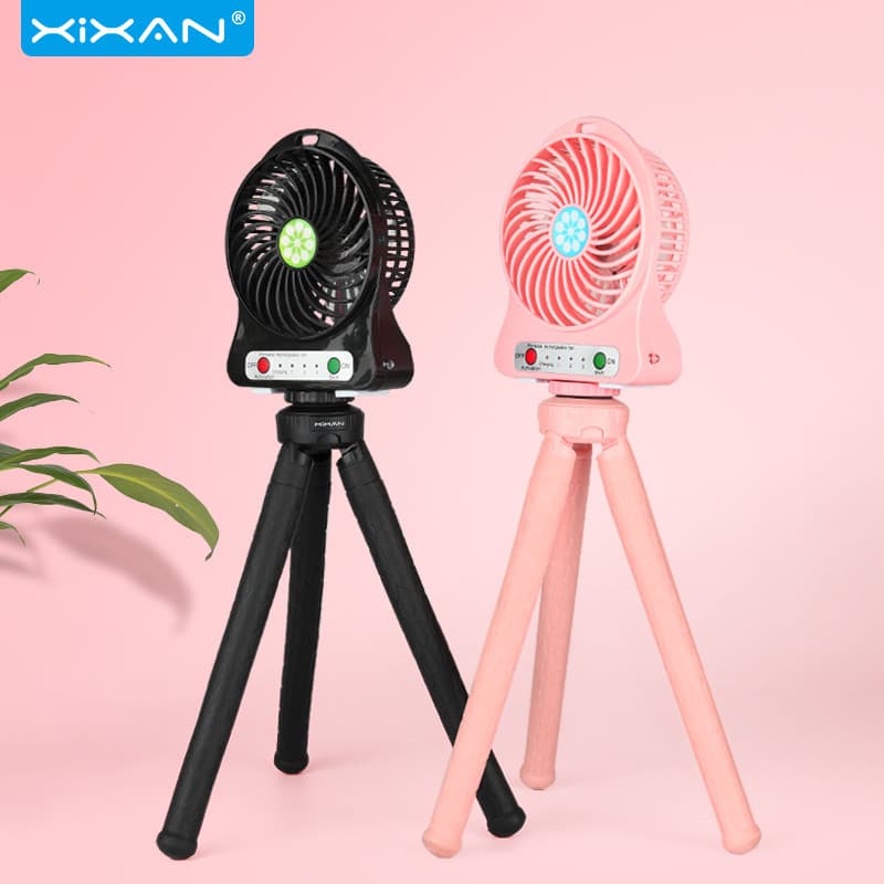 Xinxian EF1 Polvo Pequeno Ventilador Desktop Suporte para Celular Pequeno Grande Vento Portátil Recarregável Ventilador