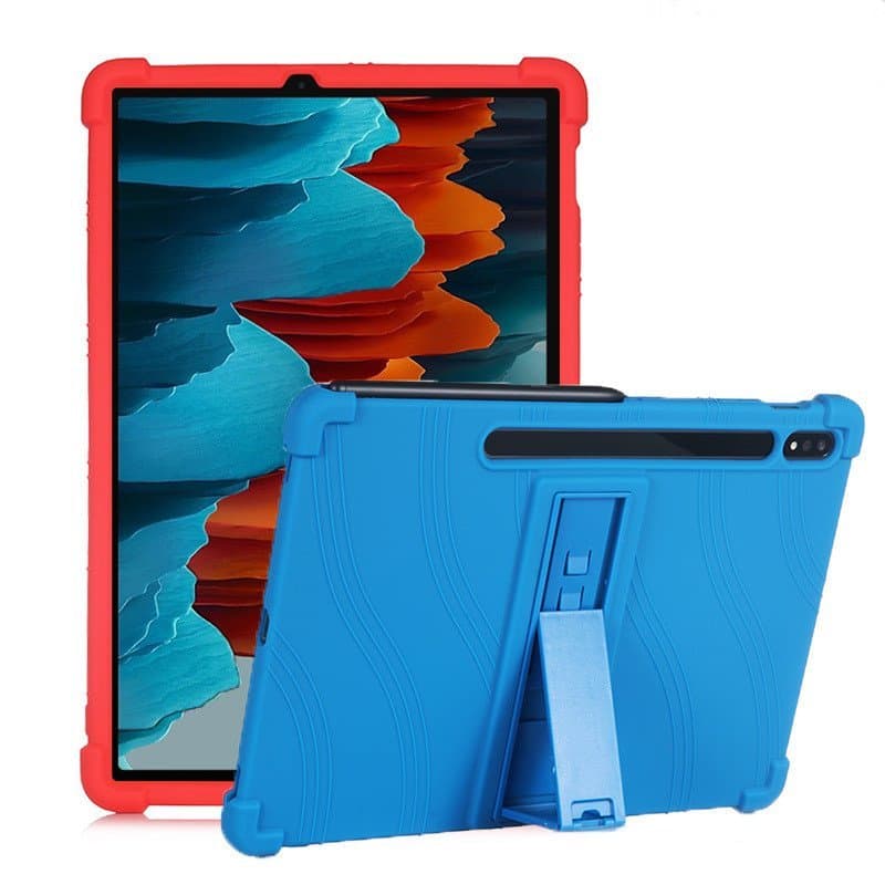 Capa protetora adequada para Samsung S7 plus T970, capa de silicone anti-queda para Tab S7 FE LTE T730 de 12,4 polegadas