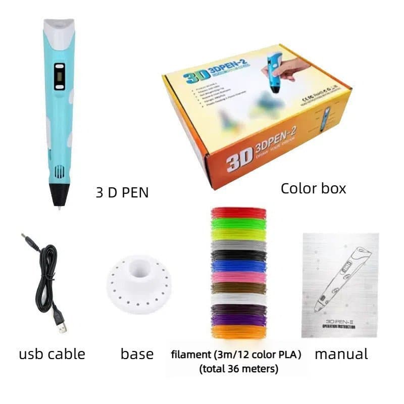 Diretamente do fabricante: Caneta de impressão 3D de segunda geração para desenho tridimensional e graffiti, brinquedo e