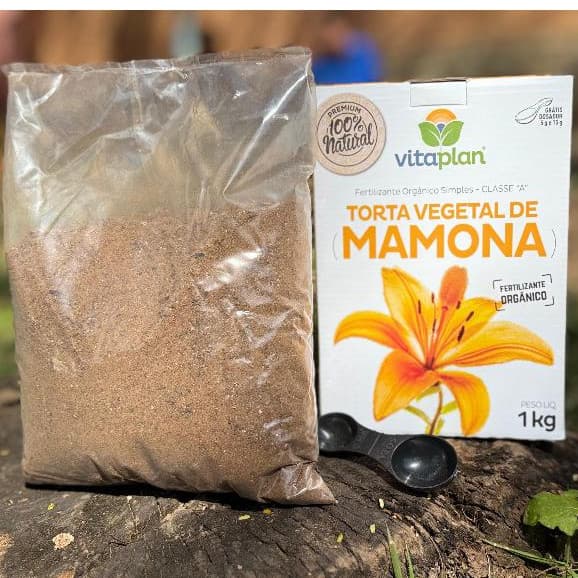 Torta de Mamona Fertilizante  Orgânico Simples 1KG