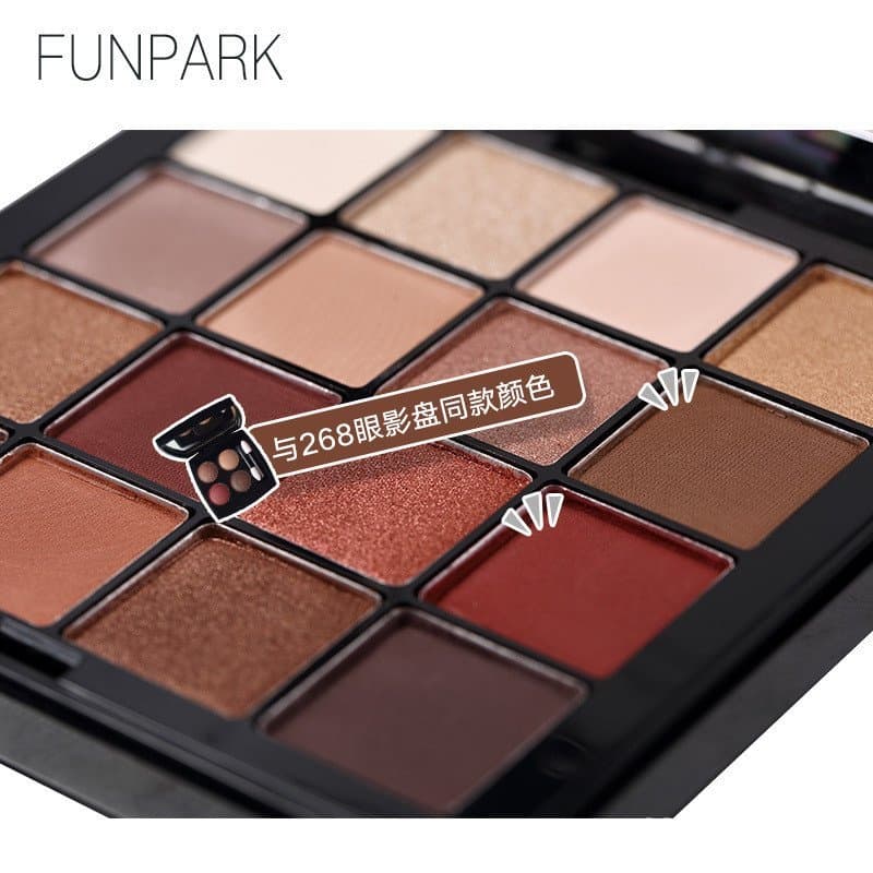 Produto de Maquiagem Popular: Paleta de Sombras Funpark Estilo Retrô Withered City, Rosa do Deserto, Maquiagem Nude Core