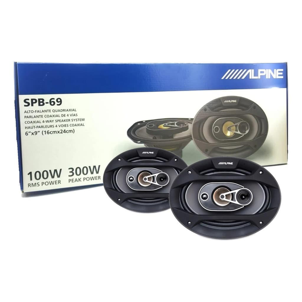 Alto Falante Alpine Spb-69 6x9'' Triaxial 200w Rms Quadriaxial som automotivo