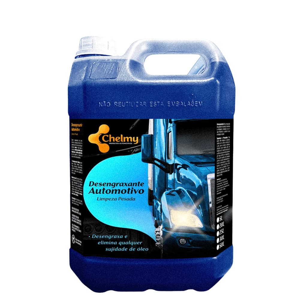 CHELMY DESENGRAXANTE AUTOMOTIVO LIMPEZA - PESADA AZUL - 5 LITROS