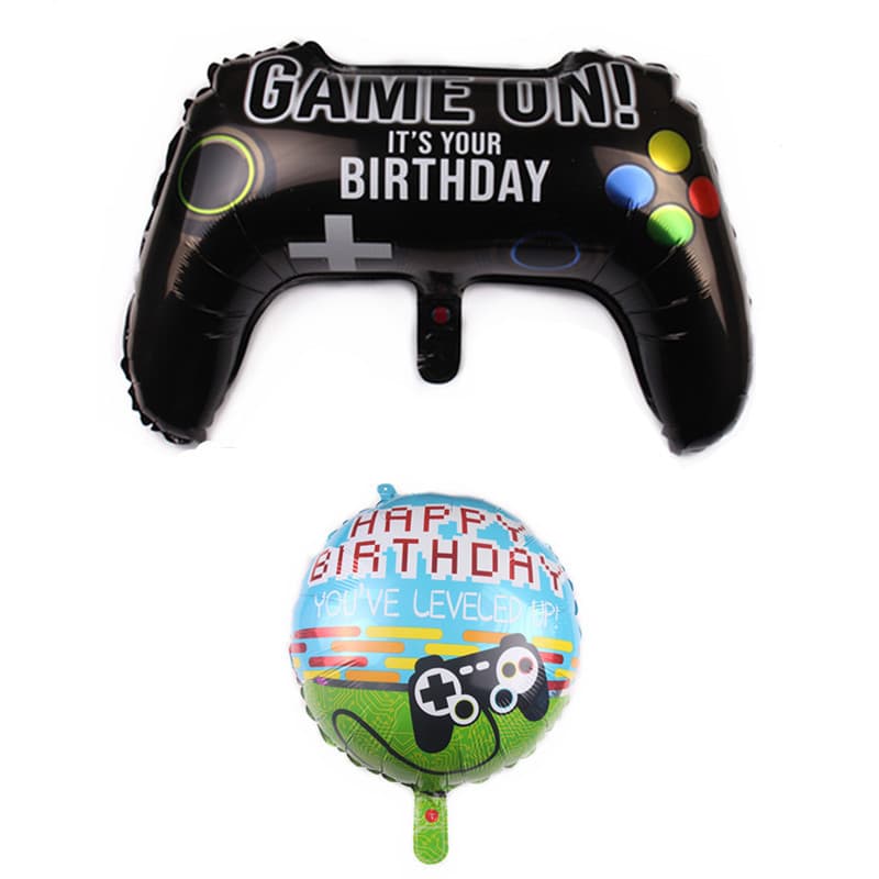 Balões De Aniversário Tema Gamer Controle PS5 Xbox Decoração Festa Infantil