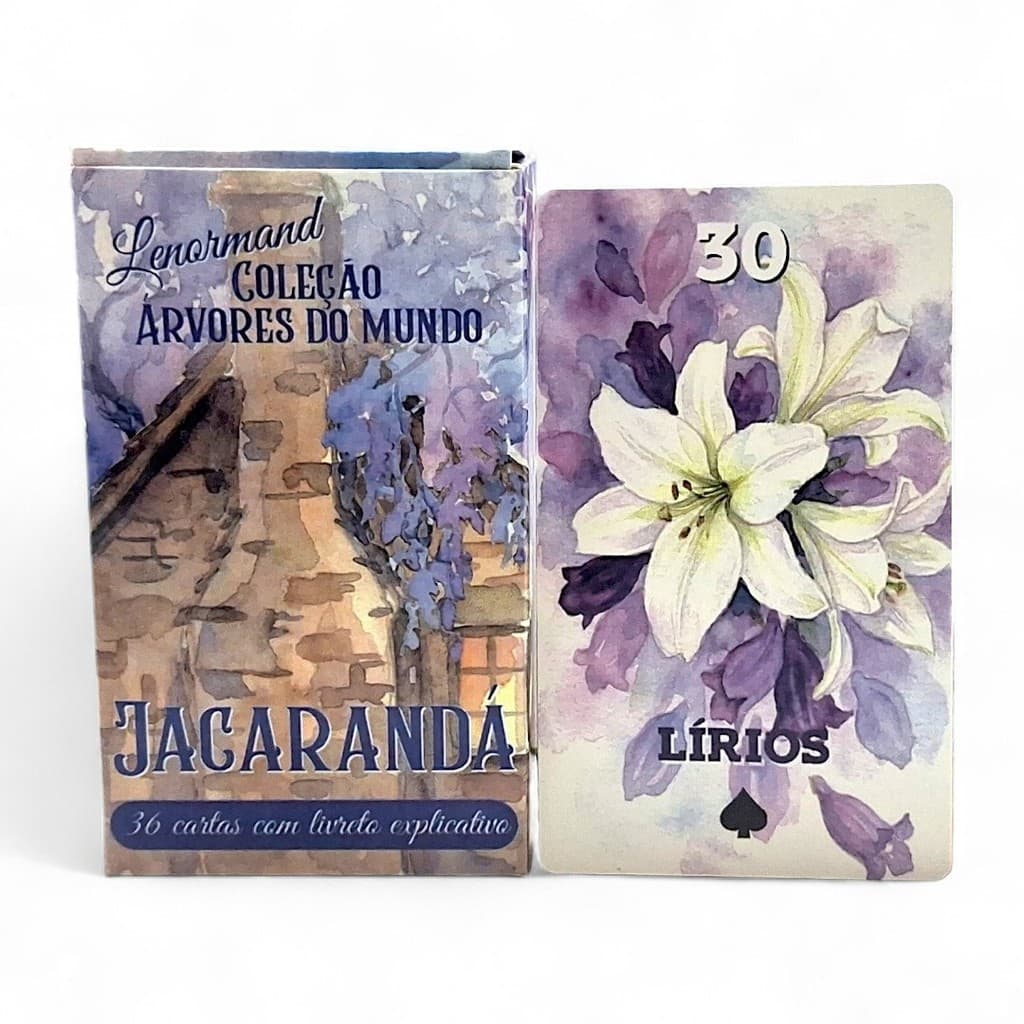 Baralho Lenormand Árvore de Jacarandá 36 cartas com Manual