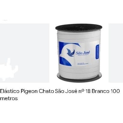 Elastico sao jose n°18 - rolo c/1pç branco 100mt  11mm  18pr