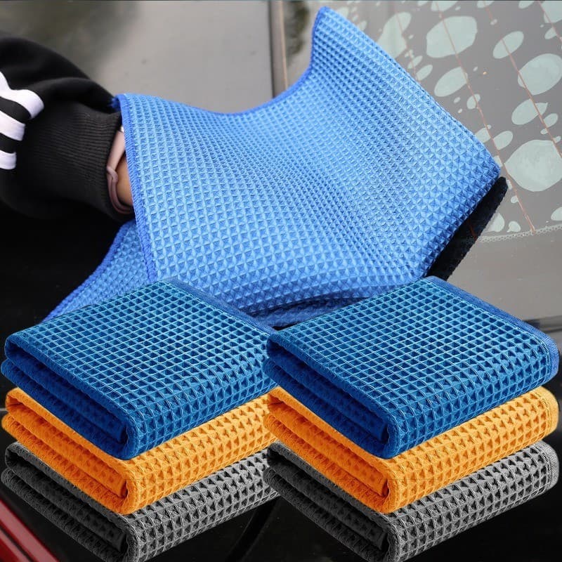 Toalhas De Lavagem De Carros-Pano Absorvente De Waffle De Limpeza De Microfibra-Panos Janelas De Automóveis-Altamente ,