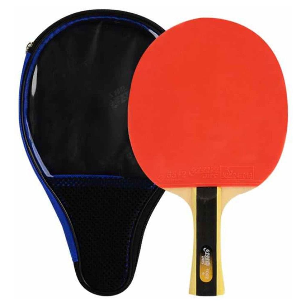 Raquete de Ping Pong Clássica 1002 com Capa - DHS