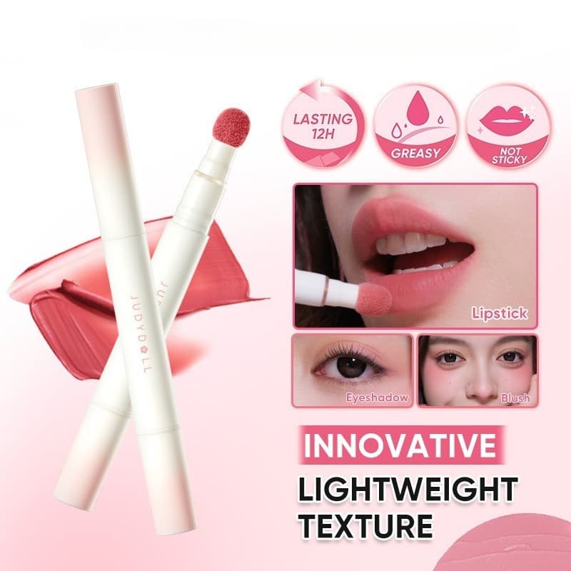 Judydoll Orange Duo Matte Lip Cream Batom À Prova D'água Glaze Tint Veludo Maquiagem De Longa Duração Cosmético