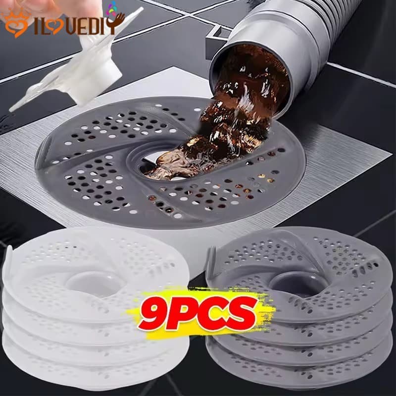 Filtro De Drenagem De Piso Giratório Vortex De 3-9 Unidades-Pia De Chuveiro-Ferramenta De Cozinha De Banheiro Doméstico-