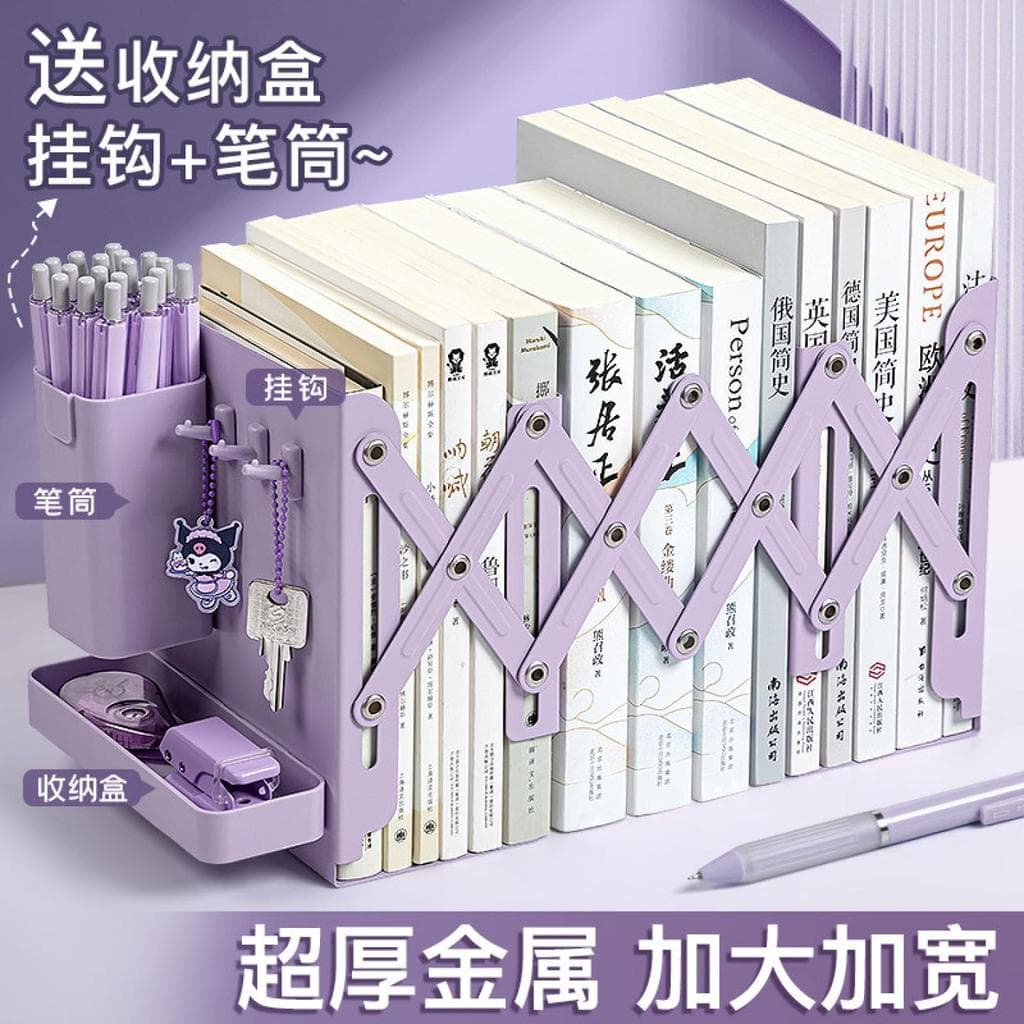 Estante para livros Estante de mesa Estante de mesa Estante retrátil Prateleira de armazenamento de mesa Estante retráti