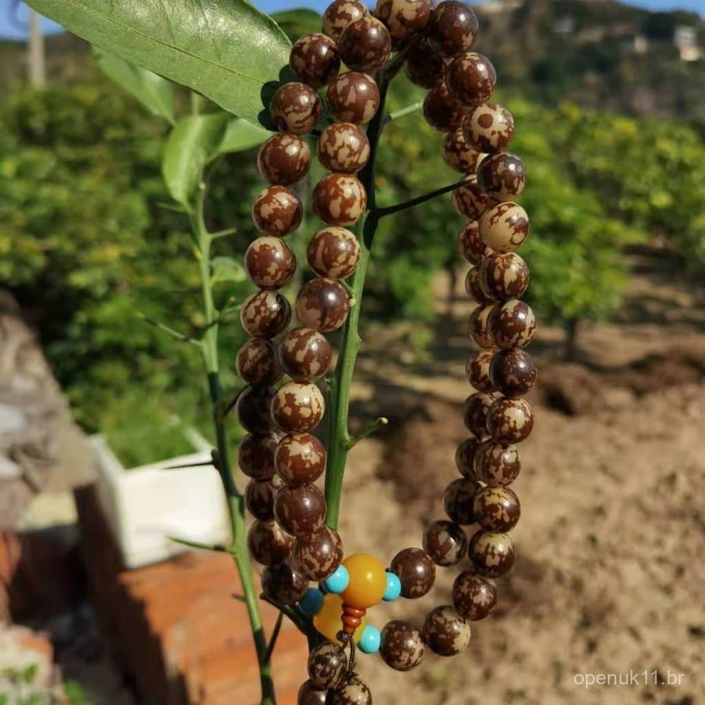 54 contas de raiz de Bodhi em formato de flor para enfeites de carro, pulseiras, acessórios de sementes de Bodhi, contas