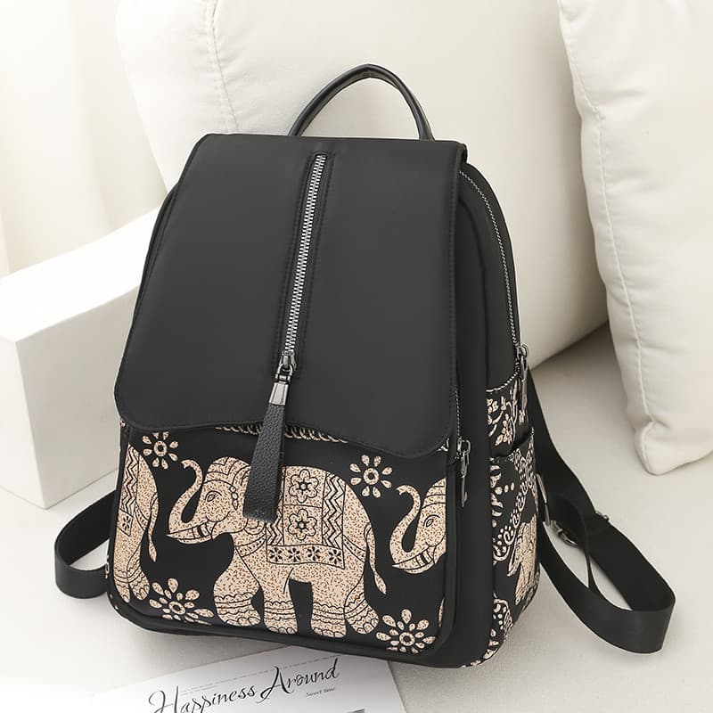 2024 novo estilo mochila tecido de náilon grande capacidade saco de viagem elefante mochila à prova dwaterproof água mod